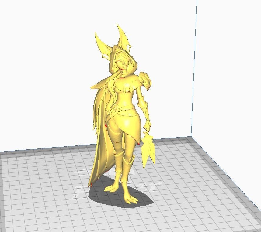 Arcana Xayah 3D Model 3D print model_1