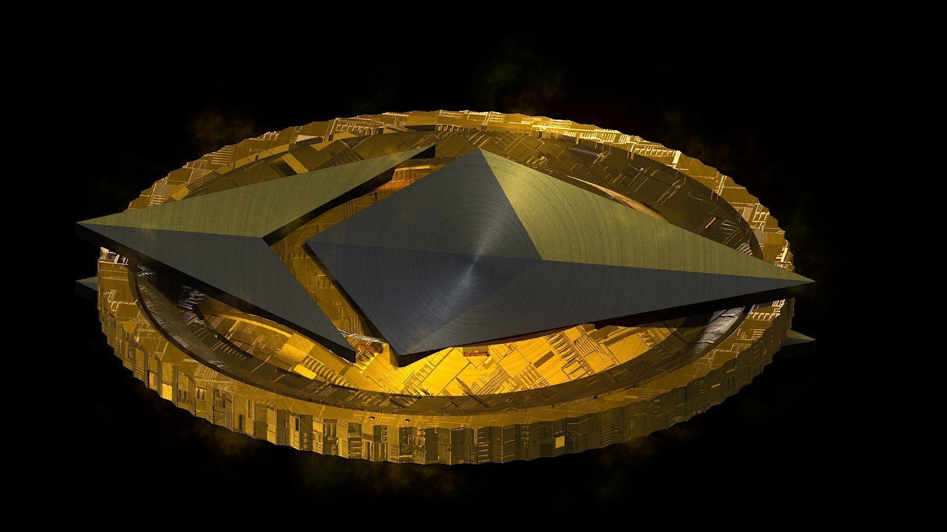 Ethereum Eth Btc Bitcoin Crypto Coin Token Blockchain Nft 0132 3D model_2