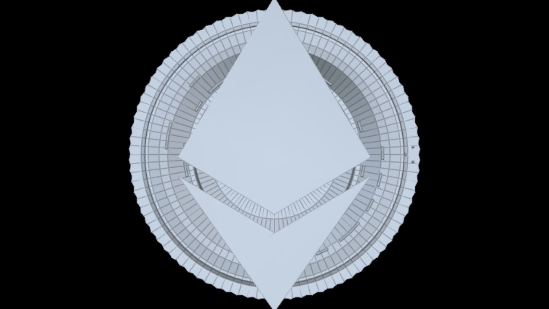 Ethereum Eth Btc Bitcoin Crypto Coin Token Blockchain Nft 0132 3D model_5