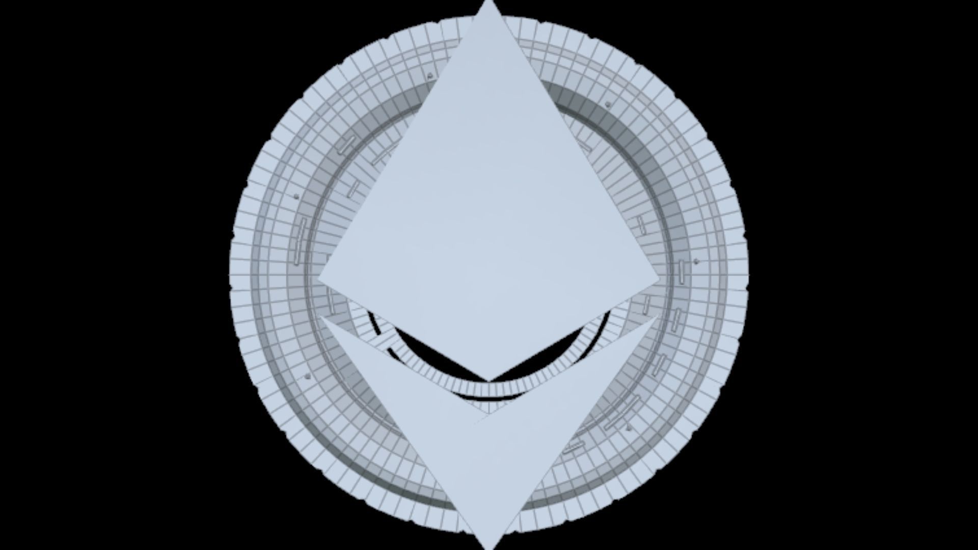 Ethereum Eth Btc Bitcoin Crypto Coin Token Blockchain Nft 0131 3D model_5