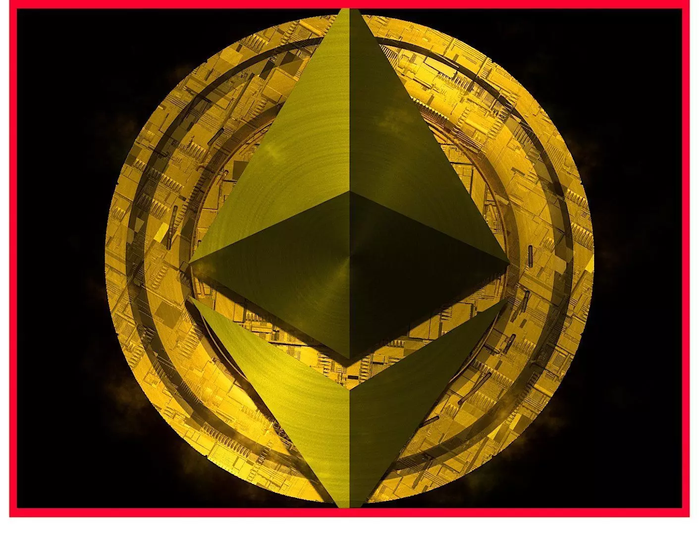 Ethereum Eth Btc Bitcoin Crypto Coin Token Blockchain Nft 0108 3D model_0