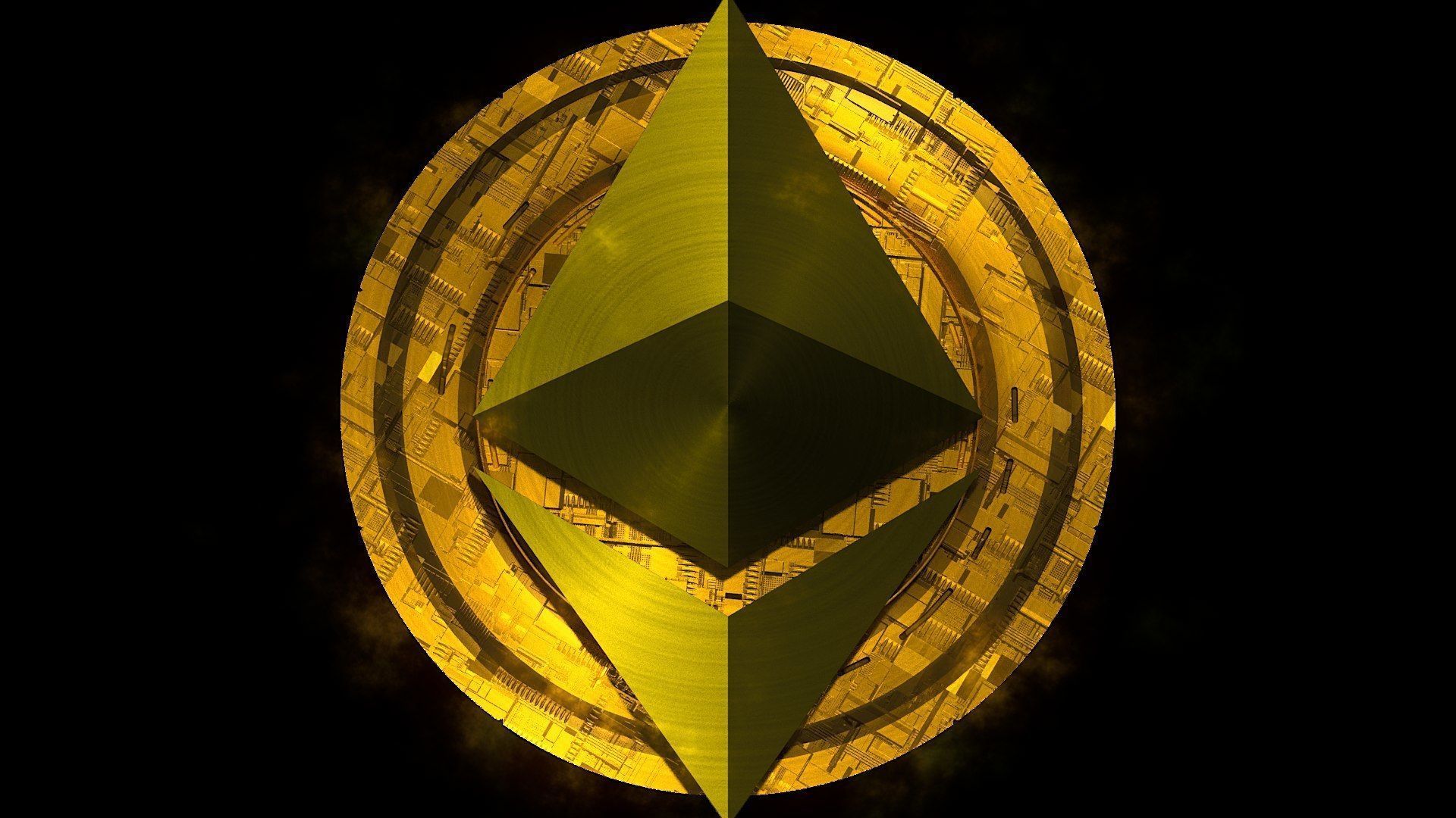 Ethereum Eth Btc Bitcoin Crypto Coin Token Blockchain Nft 0108 3D model_1