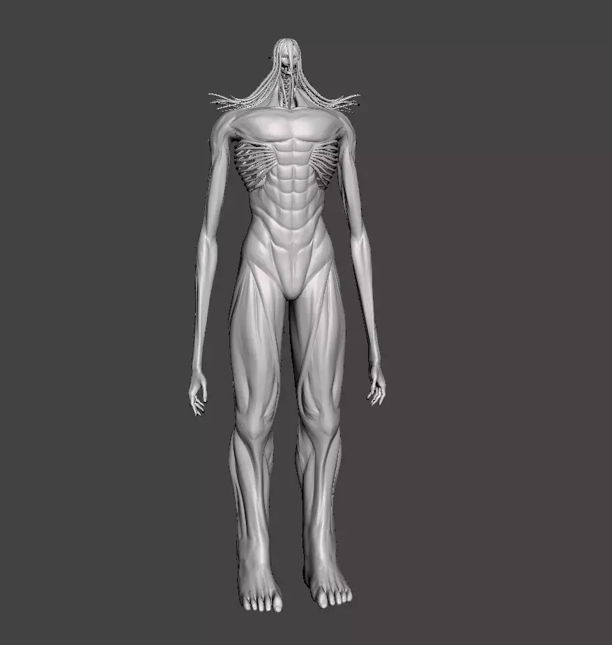 Eren Yeager Colossal 3D Model 3D print model_0