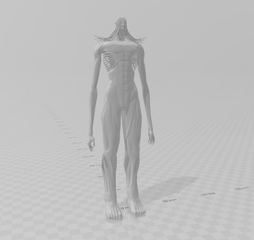 Eren Yeager Colossal 3D Model 3D print model_3