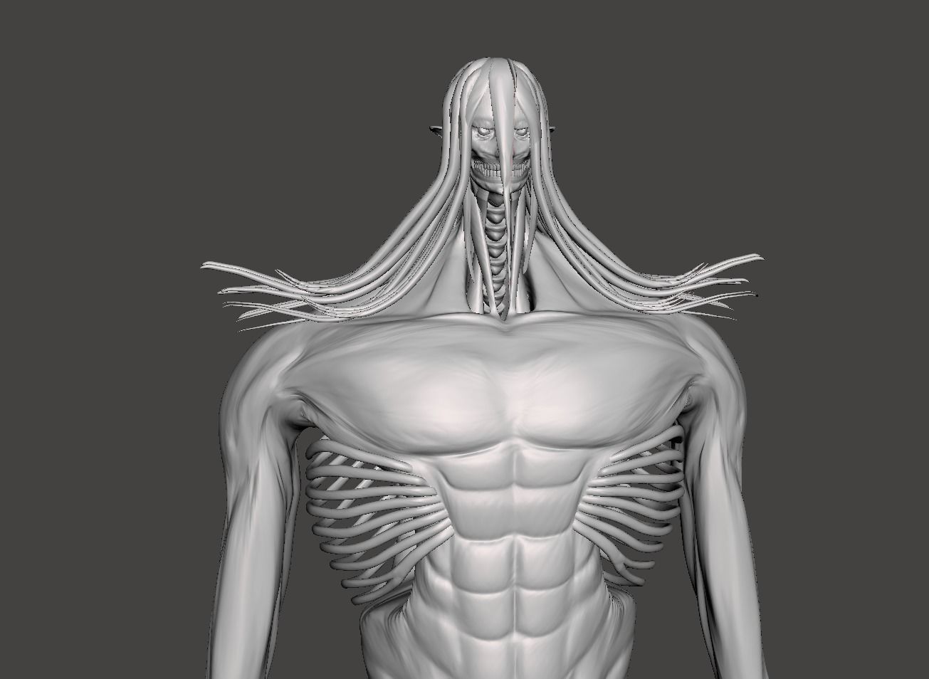Eren Yeager Colossal 3D Model 3D print model_1