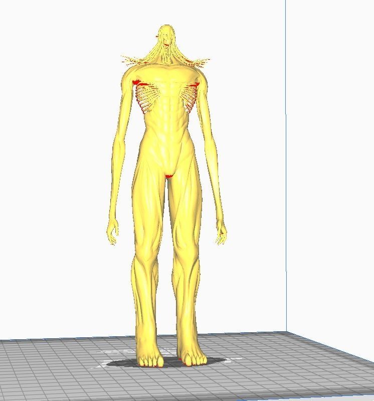 Eren Yeager Colossal 3D Model 3D print model_2