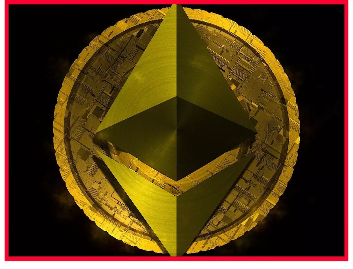 Ethereum Eth Btc Bitcoin Crypto Coin Token Blockchain Nft 0105 3D model_0