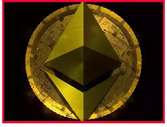 Ethereum Eth Btc Bitcoin Crypto Coin Token Blockchain Nft 0102 3D model