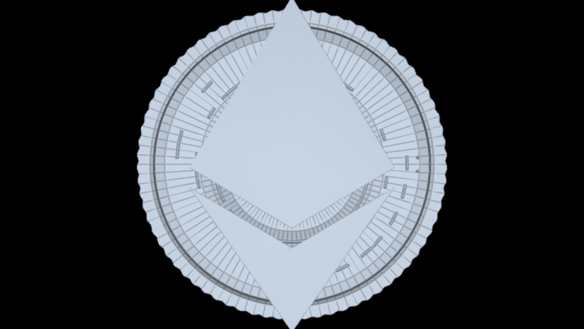 Ethereum Eth Btc Bitcoin Crypto Coin Token Blockchain Nft 0101 3D model_5