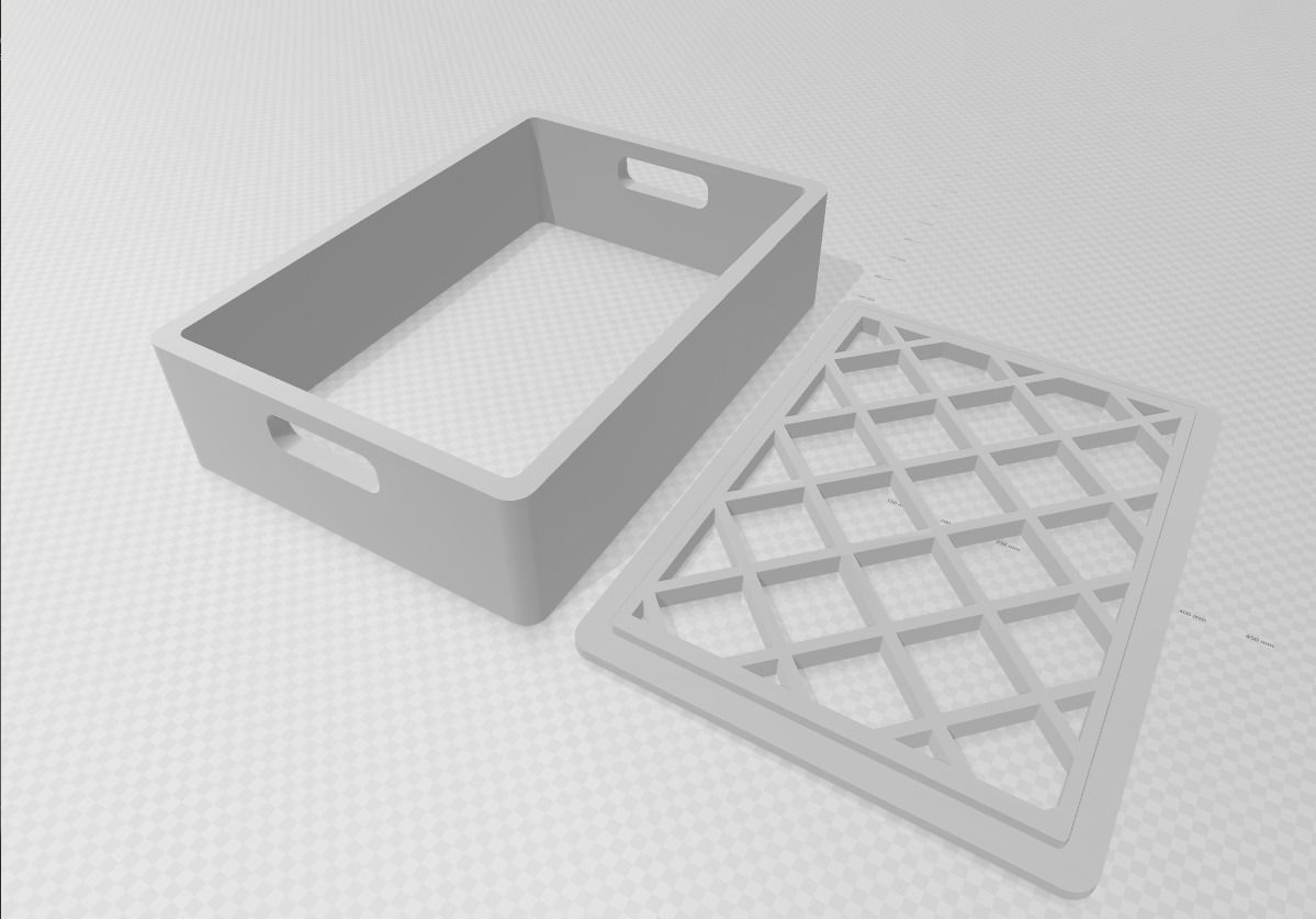 Stackable box 3d print data  3D print model_2