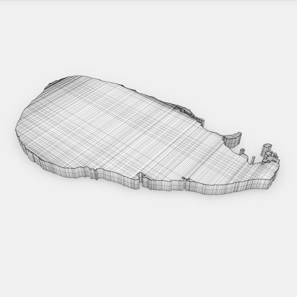 Sri Lanka country map 3d model 3D model_7