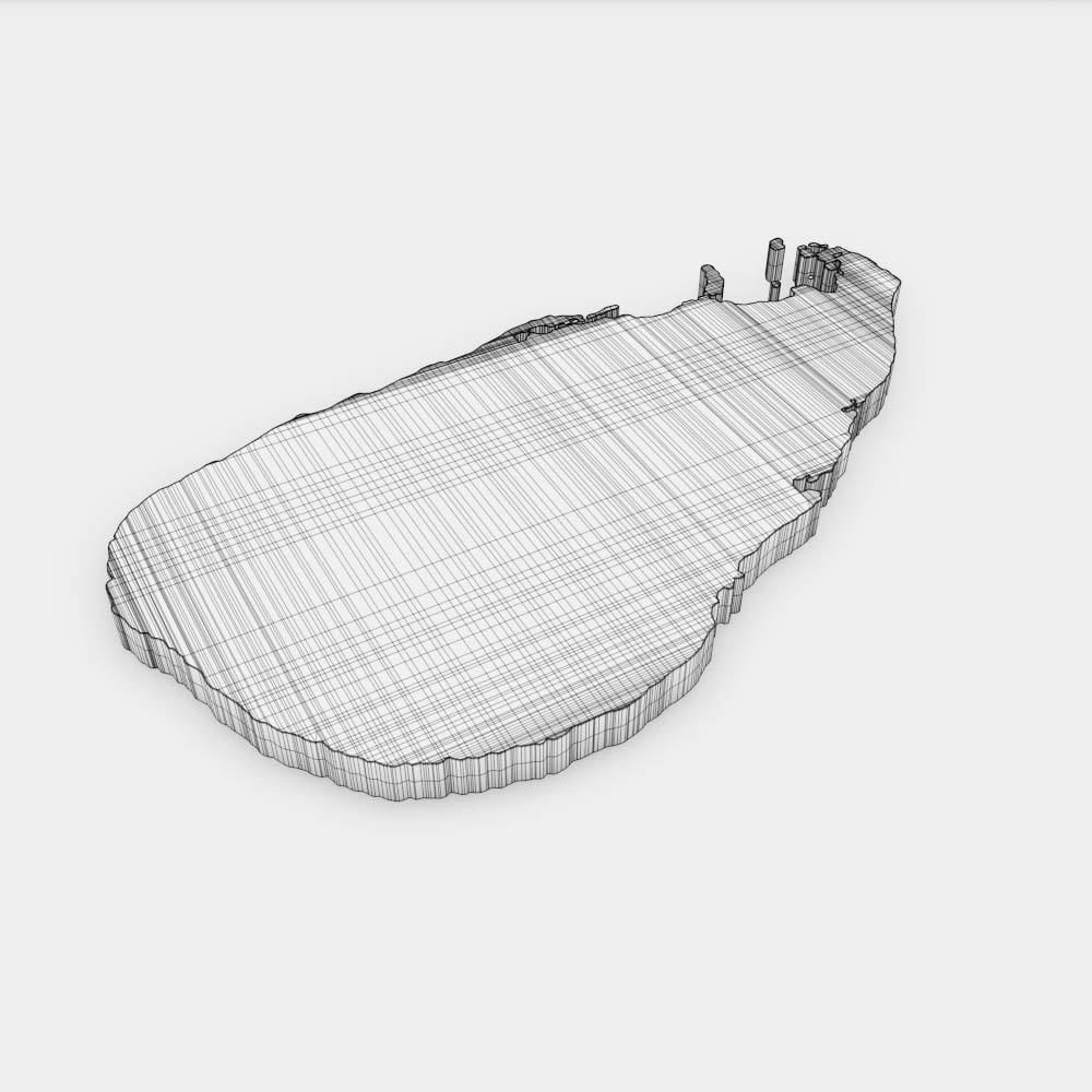 Sri Lanka country map 3d model 3D model_6