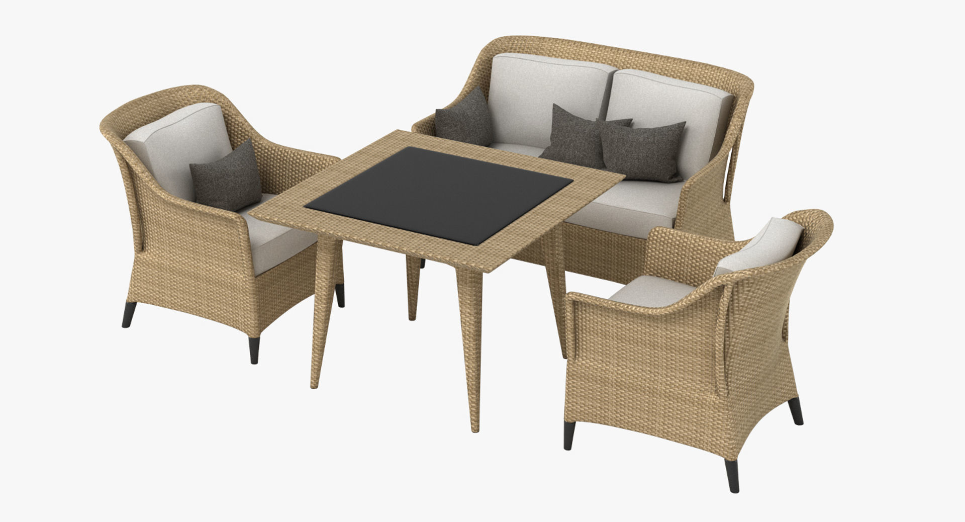 Dedon Summerland Set 3D model_25