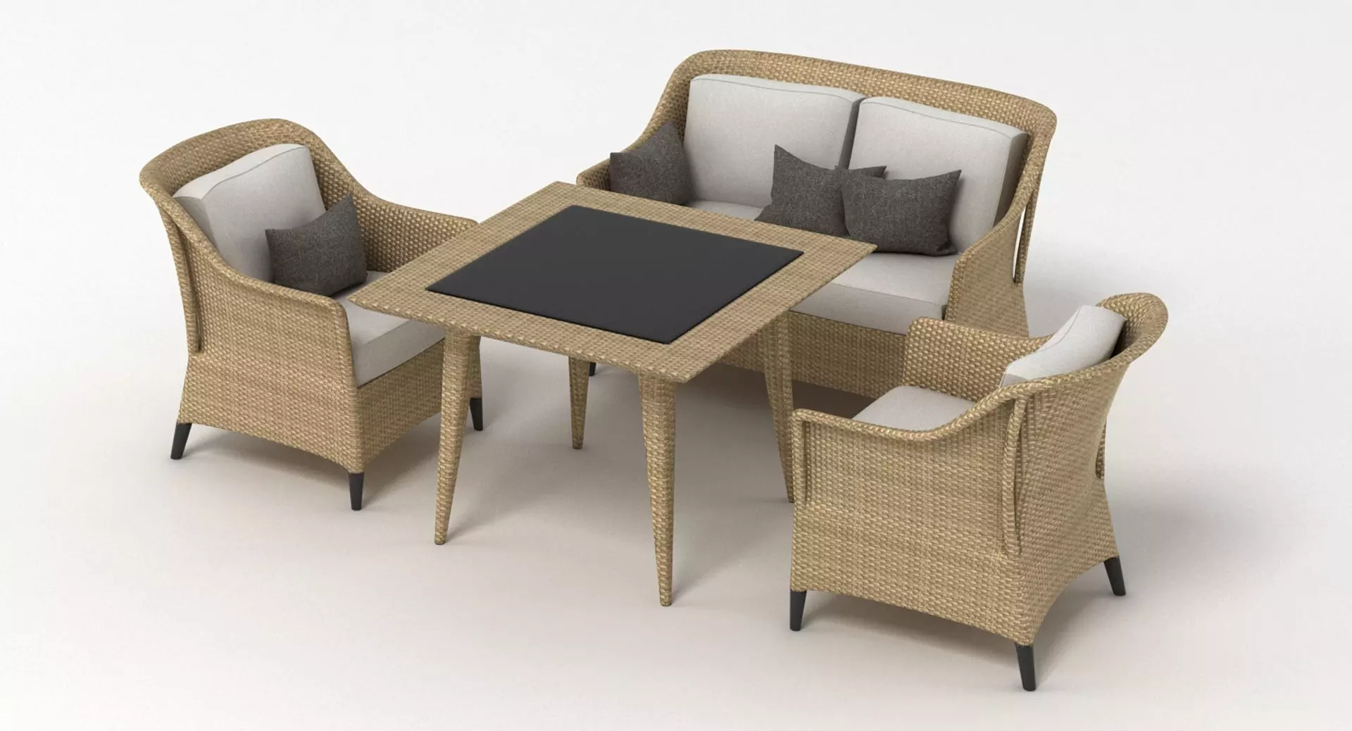 Dedon Summerland Set 3D model_0