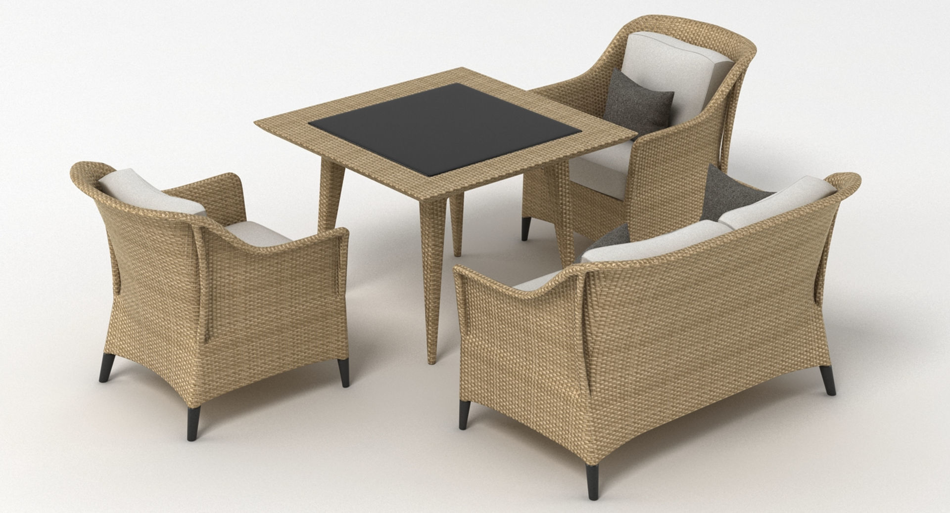 Dedon Summerland Set 3D model_4