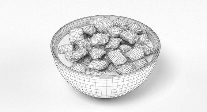 Bowl of Cereal 2 3D model 5