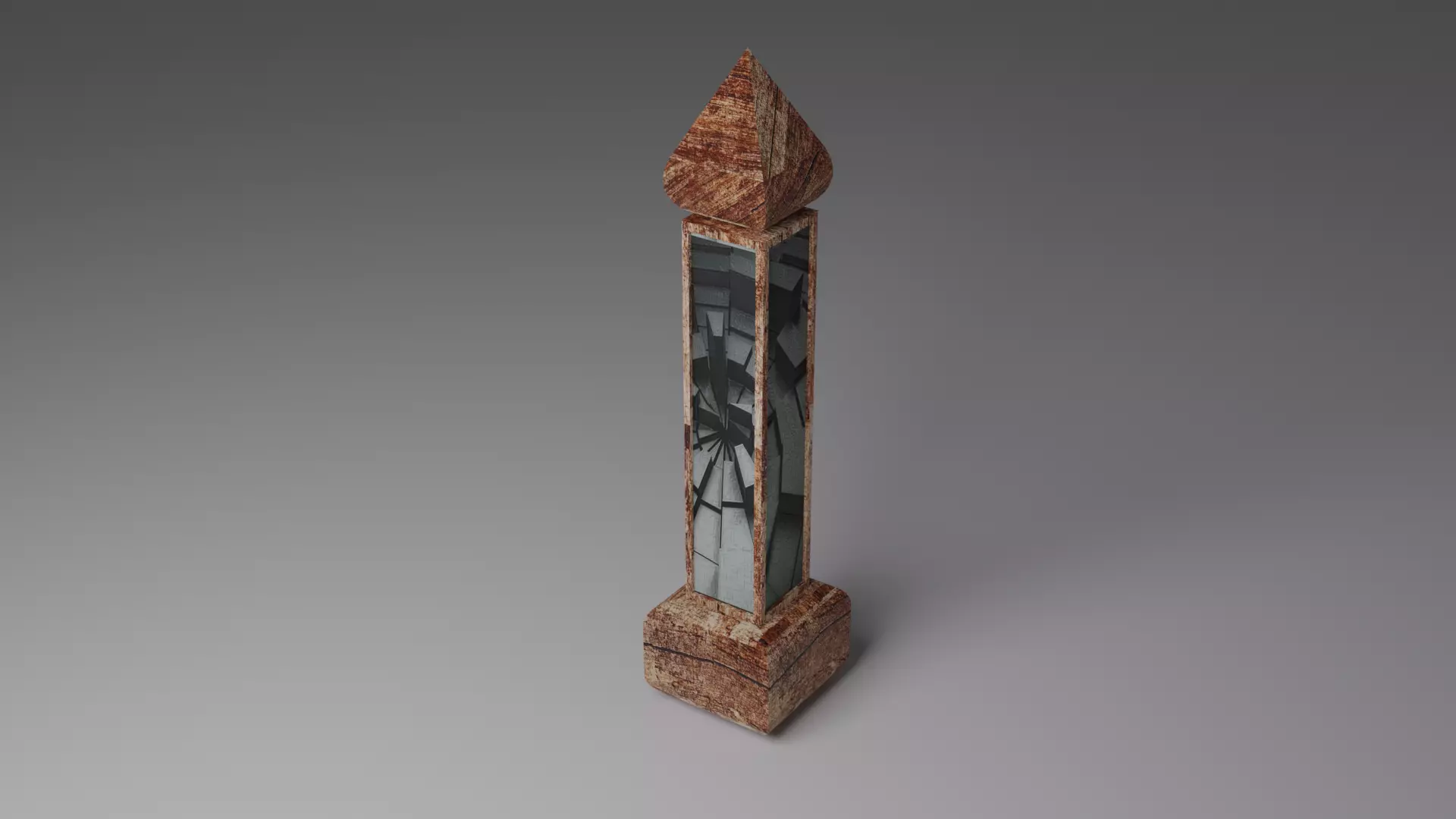 Pattern marble column 3D model