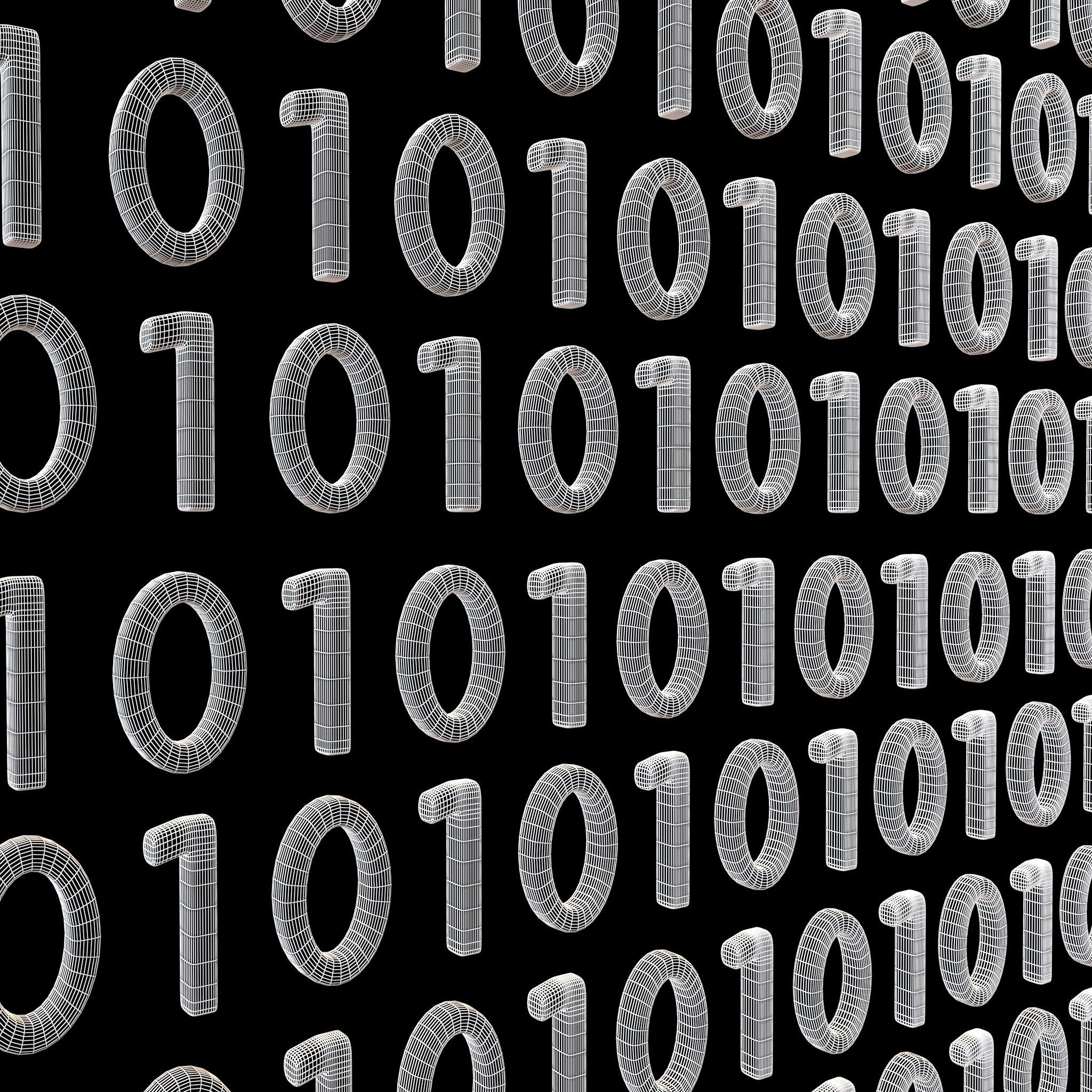 Binary Background V1 007 3D model | CGTrader