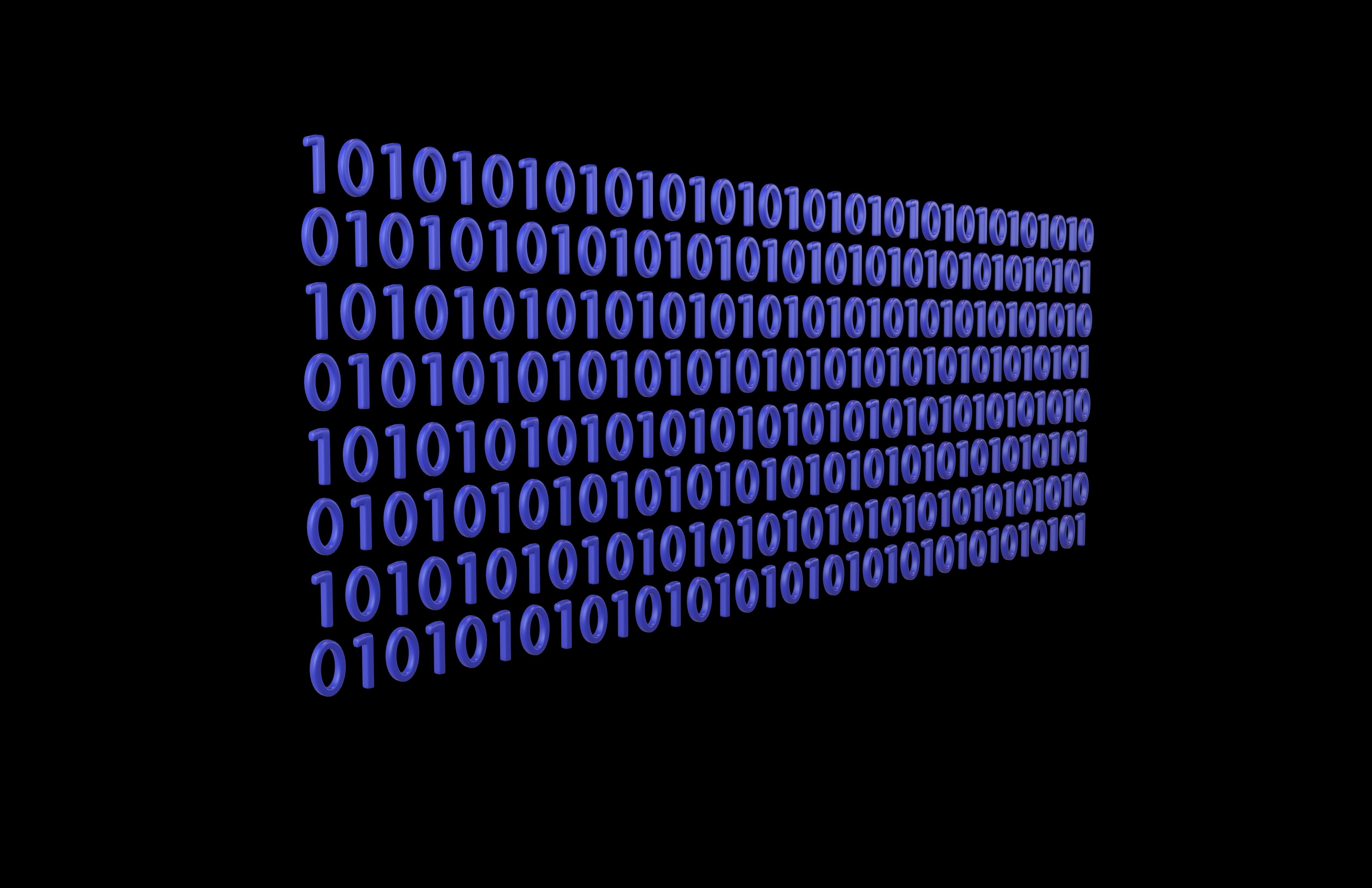 Binary Background V1 007 3D model | CGTrader