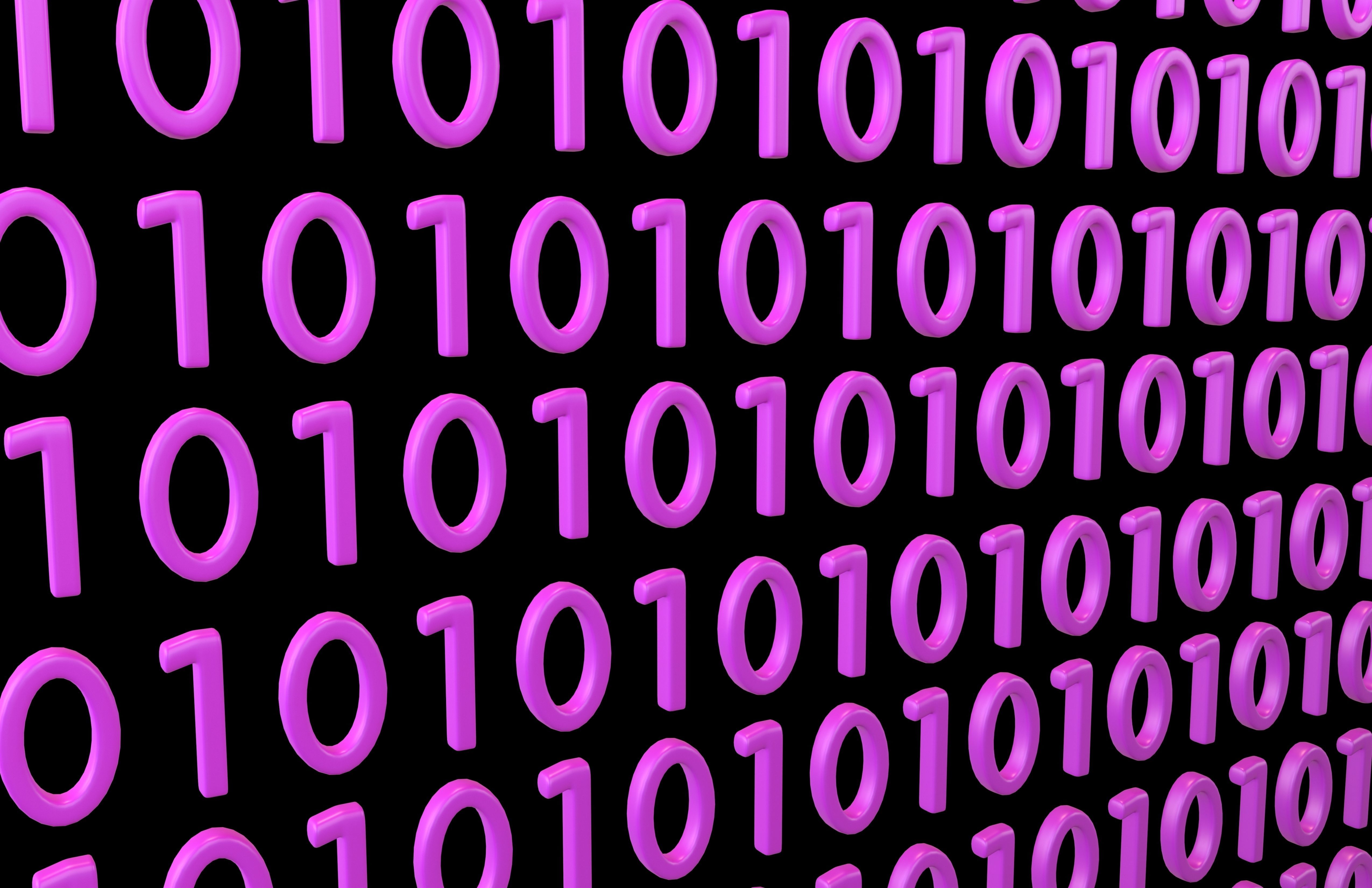 Binary Background V1 008 3D model_1