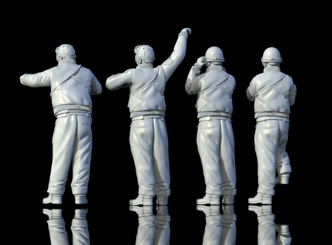 tank crew usa 3D print model_45
