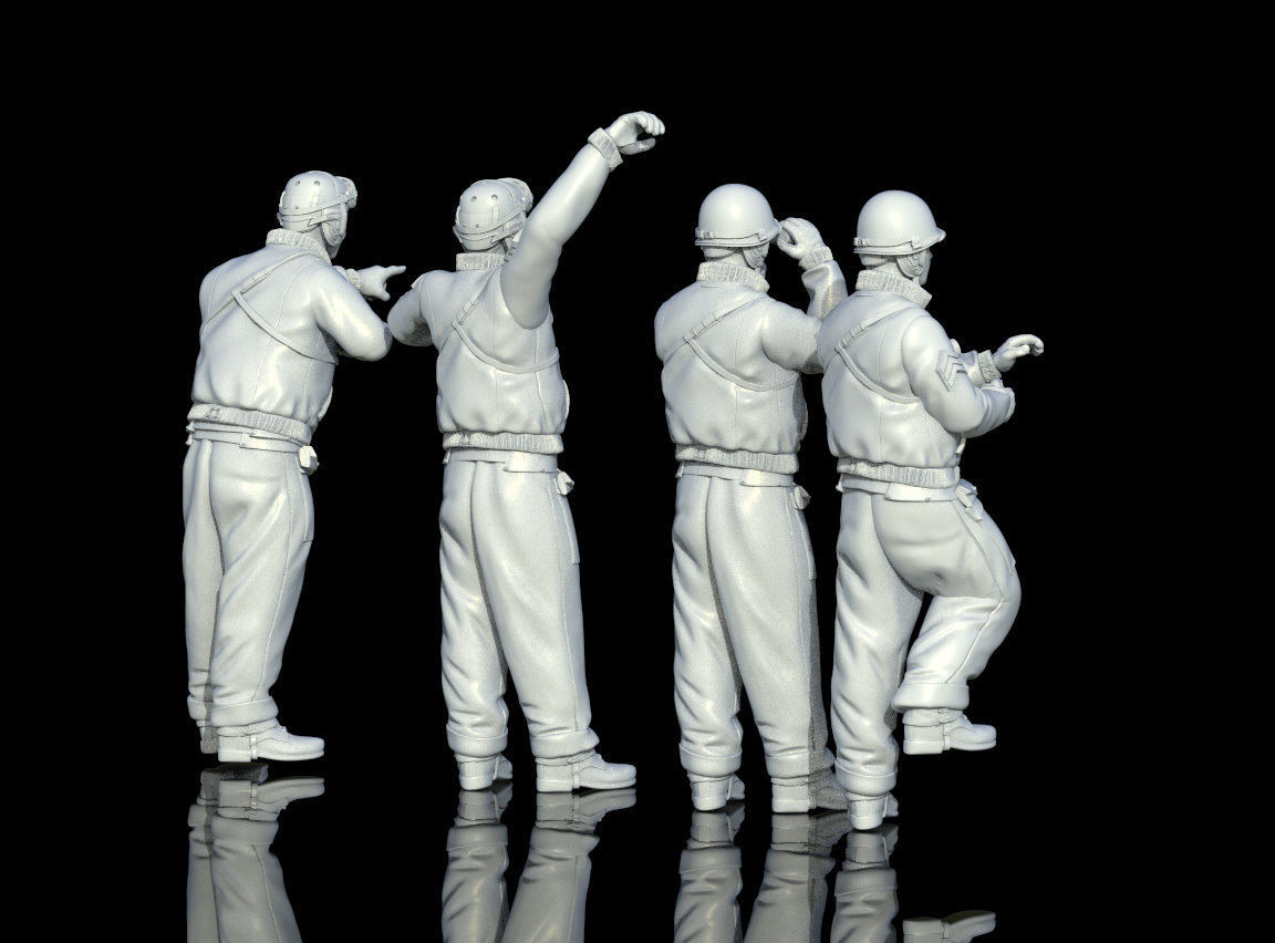 tank crew usa 3D print model_18