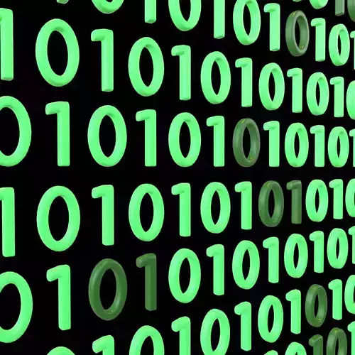 Binary Background V1 009 3D model