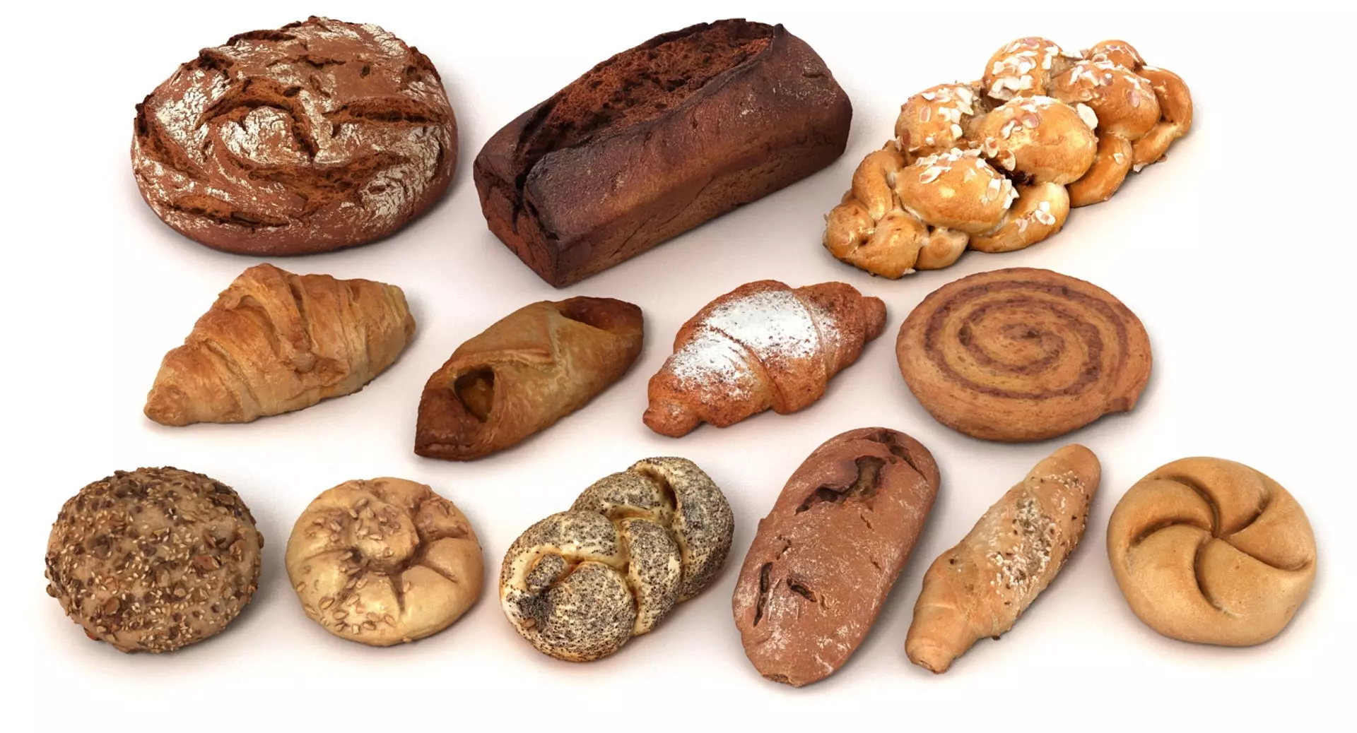 Bread And Pastry Collection 3 3D model_0