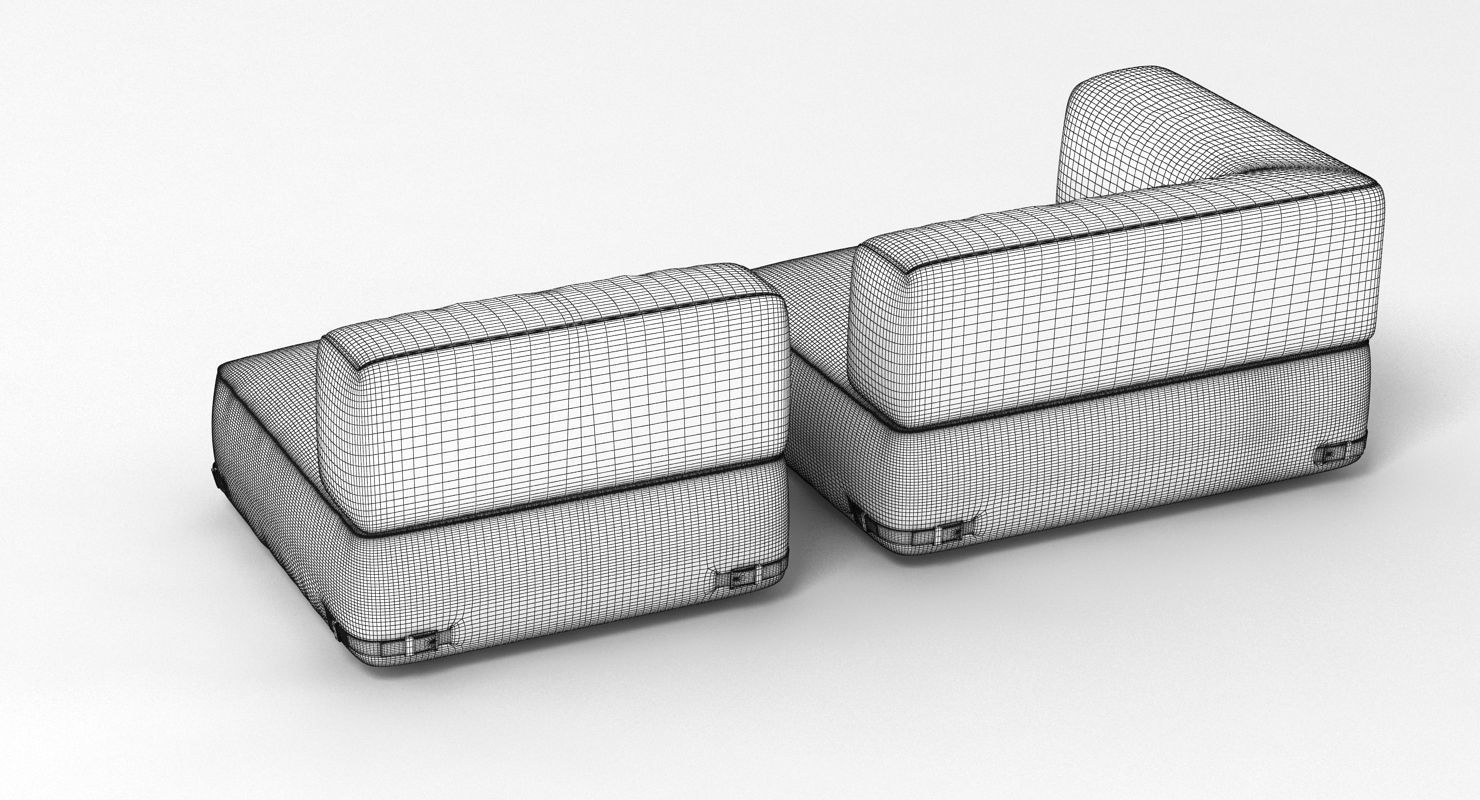 Fendi Soho Sofa Set 3D model_13