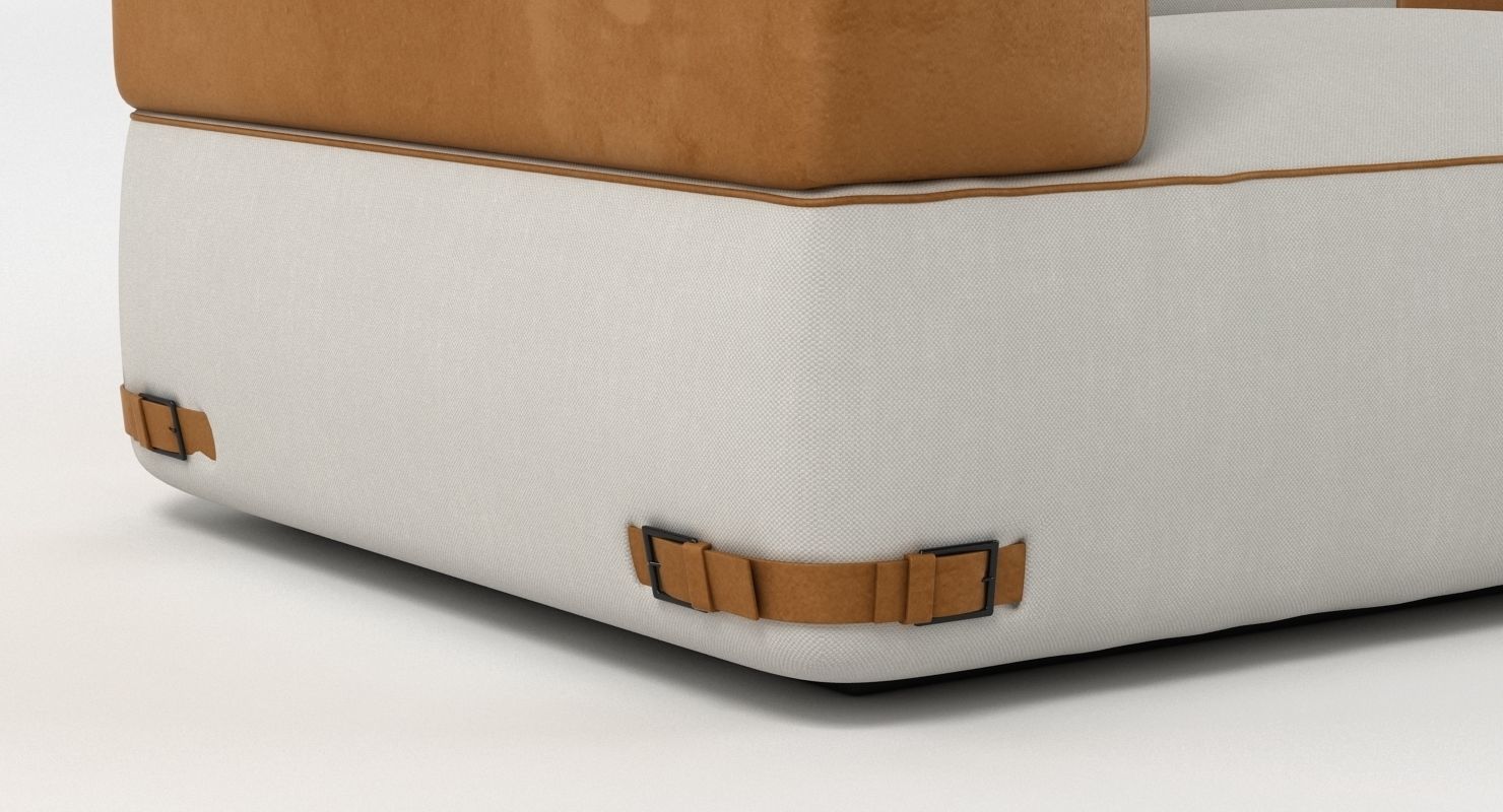 Fendi Soho Sofa Set 3D model_3