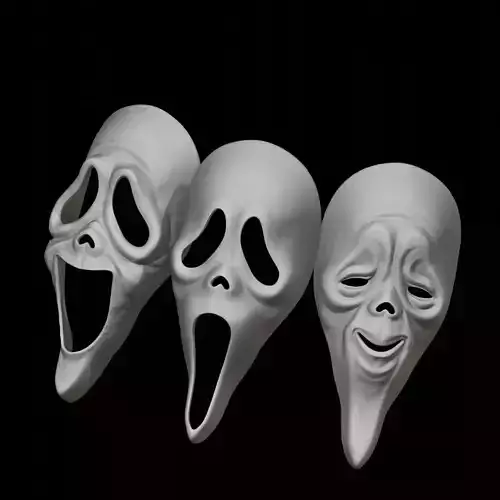 Scream and Scarry Movie Ghost Face Mask Replica Printable STL 3D print model