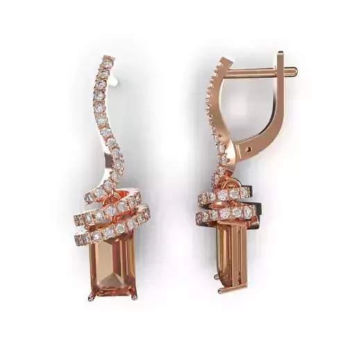 Spiral Earring  3D print model