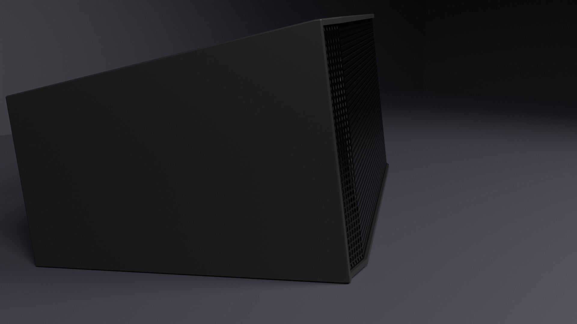 Simple 2x12 inch speakers system Low-poly 3D model_2