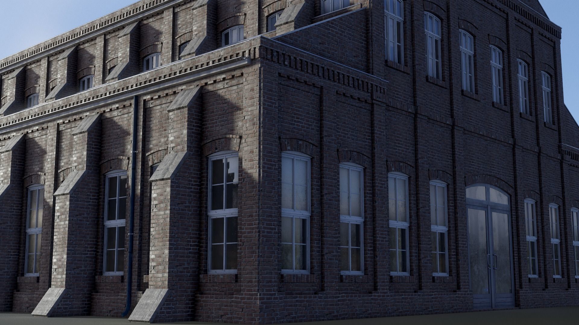European Building 20 Low-poly 3D model_4