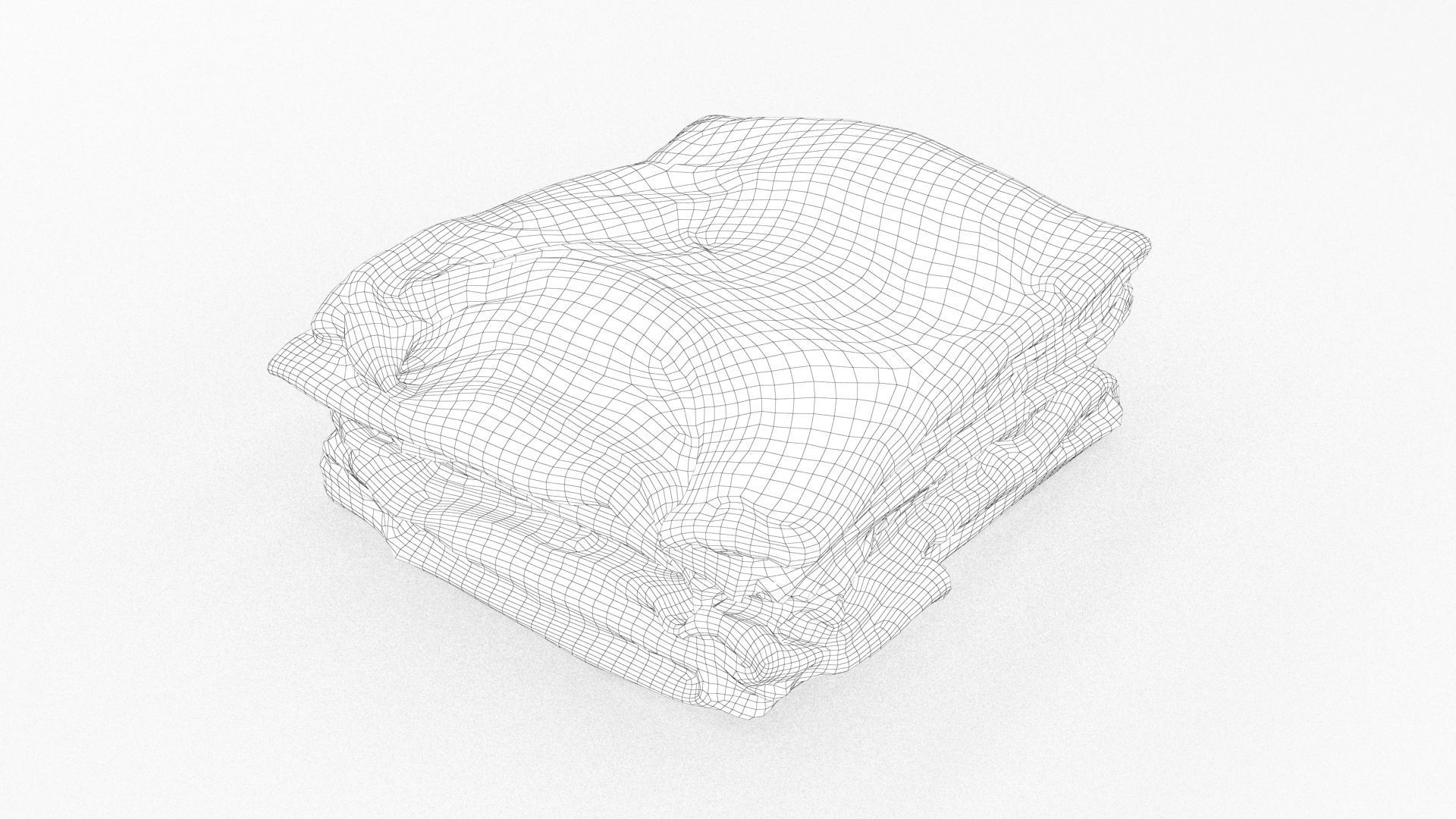 T-Shirts 4 stack of clothes 3D model_12