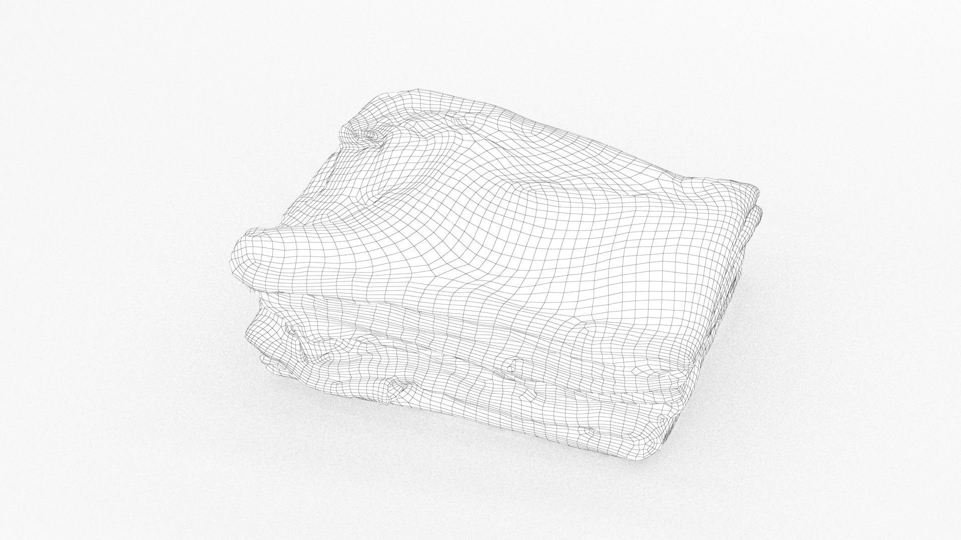 T-Shirts 4 stack of clothes 3D model_11