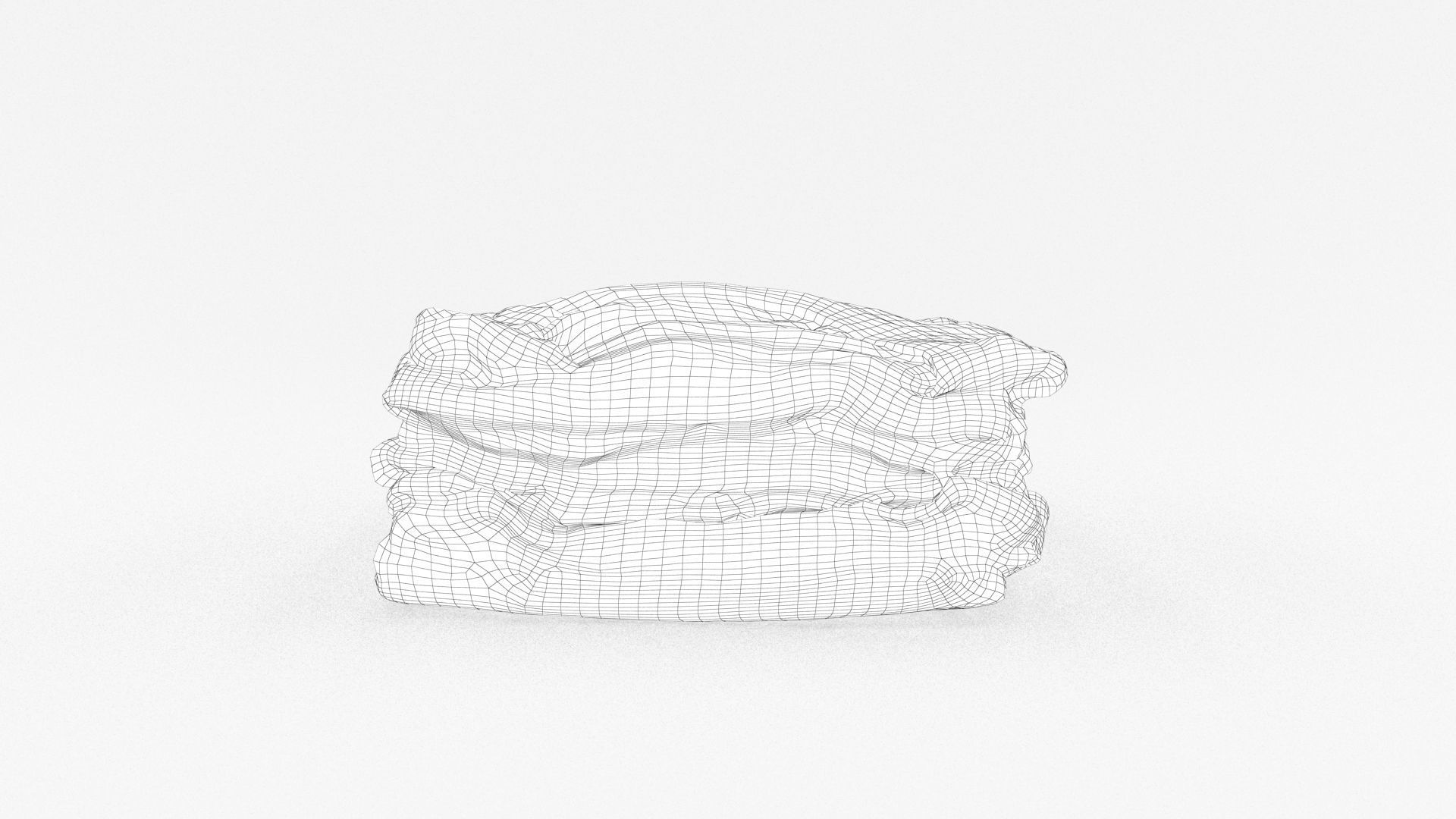 T-Shirts 4 stack of clothes 3D model_16