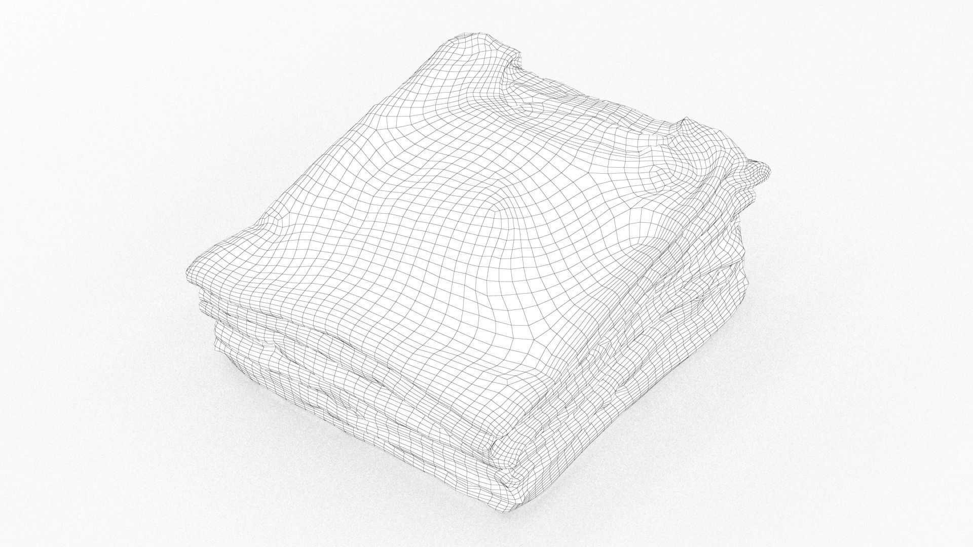 T-Shirts 4 stack of clothes 3D model_9