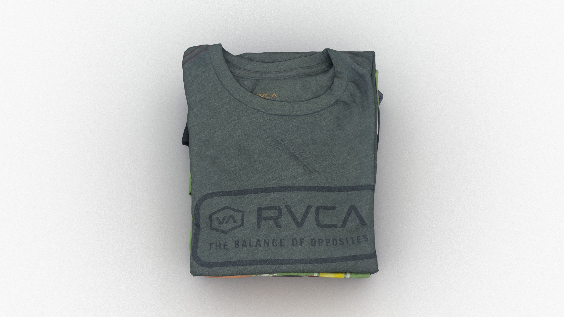 T-Shirts 4 stack of clothes 3D model_2