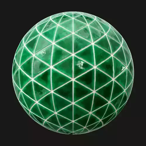 Ceramic Triangle Tiles PBR  Material Texture