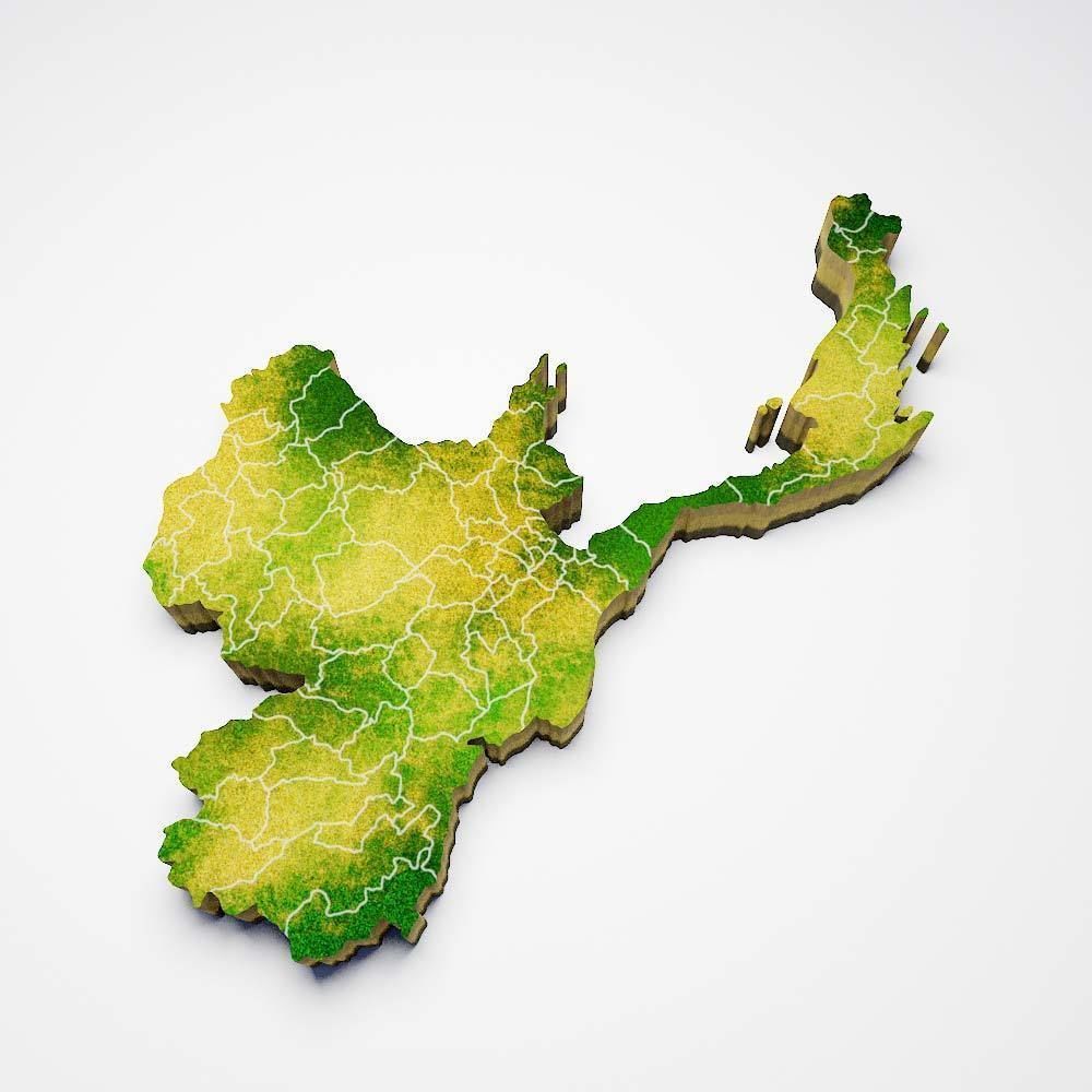 Thailand country map 3d model 3D model_2