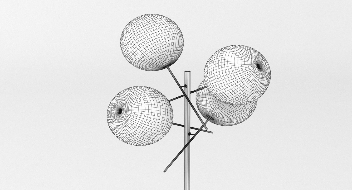 Bolle Terra Floorstanding Lamp 3D model_7