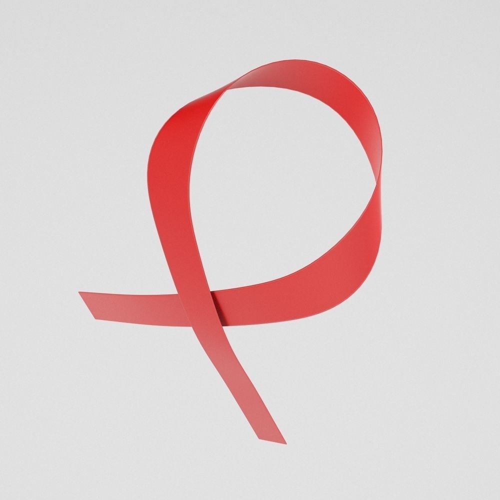 AIDS Ribbon 3D model_4