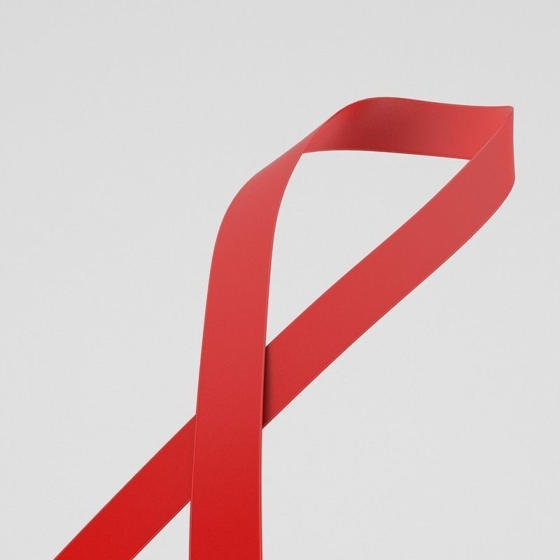 AIDS Ribbon 3D model_8