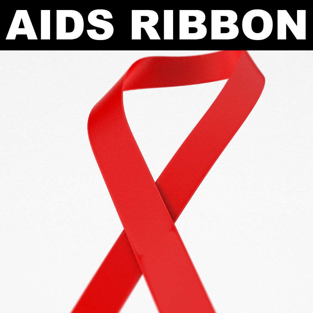 AIDS Ribbon 3D model_9