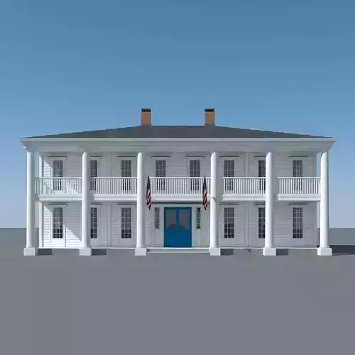 Colonial House 4 3D model