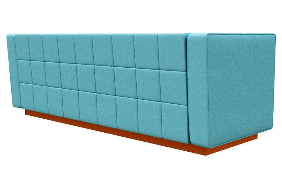Sofa 3 seater Low-poly 3D model_4