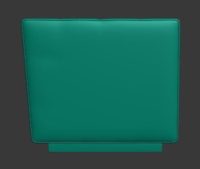 Sofa 3 seater Low-poly 3D model_9