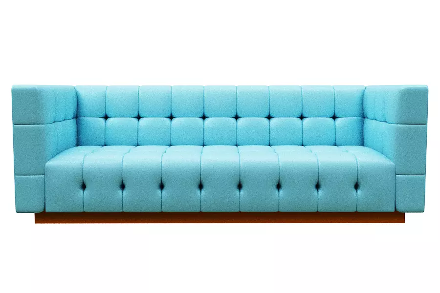 Sofa 3 seater Low-poly 3D model_0
