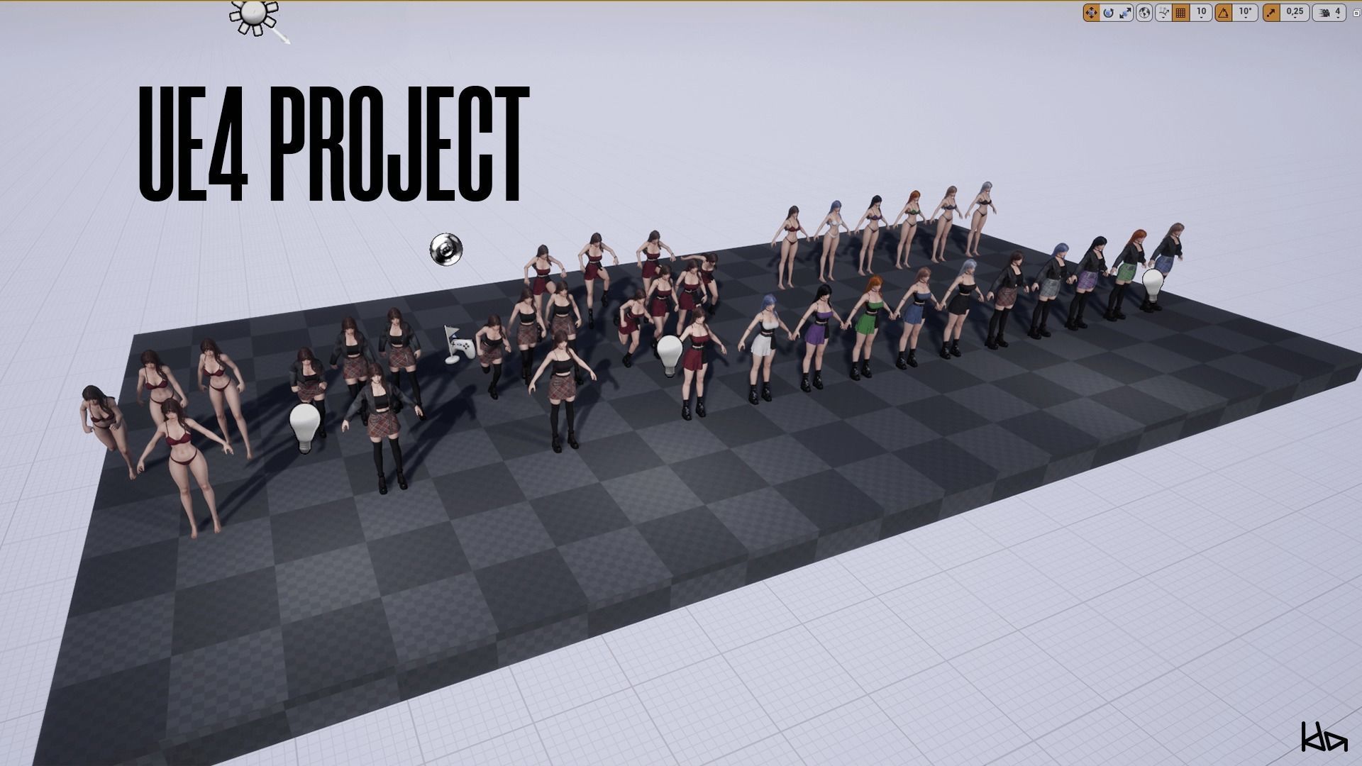 K-POP SERIES Ryu - Game Ready Low-poly 3D model_19